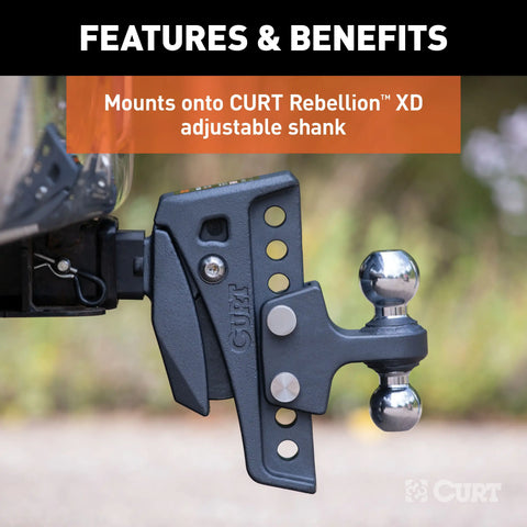 CURT 45952 Replacement Rebellion XD Dual Ball, 2, 2-5/16-Inch, Up to 15K