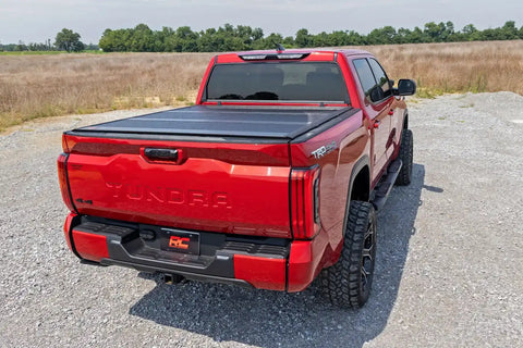Rough Country 47514551A Hard Low Profile Aluminum Tonneau Cover - 22+ TOYOTA TUNDRA 5'7''