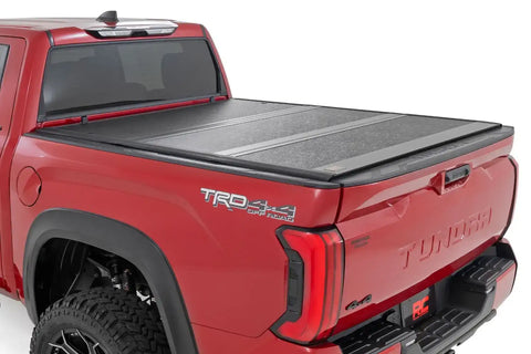 Rough Country 47514551A Hard Low Profile Aluminum Tonneau Cover - 22+ TOYOTA TUNDRA 5'7''