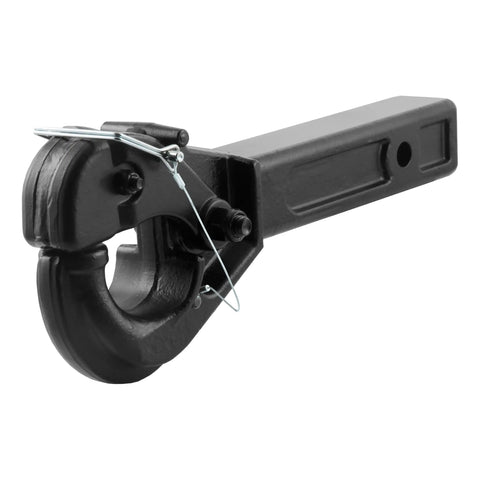 CURT 48004 Receiver-Mount Pintle Hook (2 Shank, 20,000 lbs., 2-1/2 Lunette Rings)