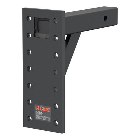 CURT 48341 Adjustable Pintle Mount (2 Shank, 10,000 lbs., 13 High, 10 Long)