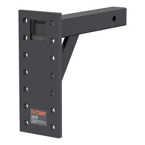 CURT 48342 Adjustable Pintle Mount (2 Shank, 10,000 lbs., 13 High, 12 Long)