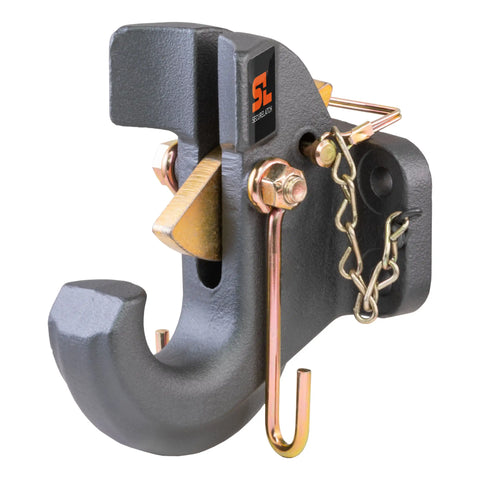 CURT 48505 SecureLatch Pintle Hook, 30,000 Pounds, Mount Required