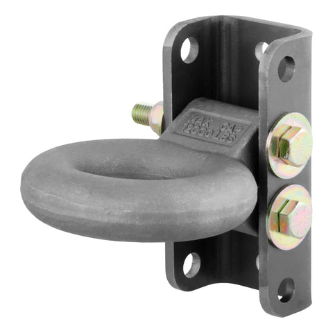 CURT 48631 Adjustable Lunette Ring (12,000 lbs., 3 Eye, 7-1/2 Channel Height)