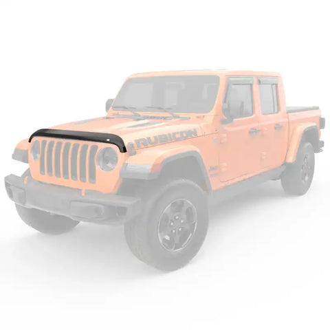 EGR 305251 - Jeep 2018+ Wrangler / 2020+ Gladiator Superguard Hood Shield - Dark Smoke
