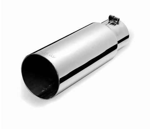 Gibson Performance Exhaust 500645 Stainless Rolled Edge Angle Tip