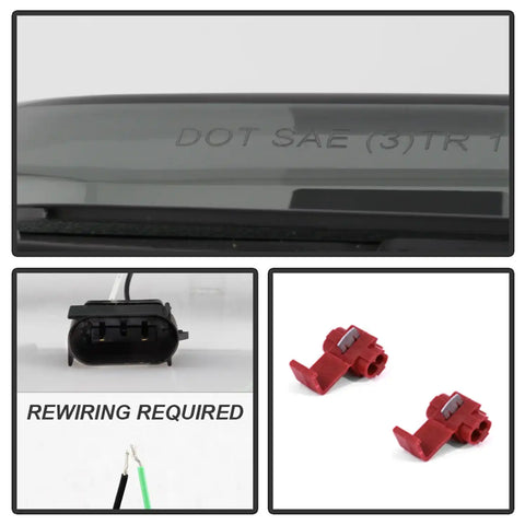 Spyder Auto 5082794 Red Bar LED Reverse Lights - Black Smoke