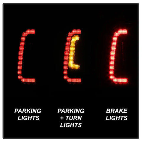 Spyder Auto 5085474 LED Tail Lights - Black Smoke