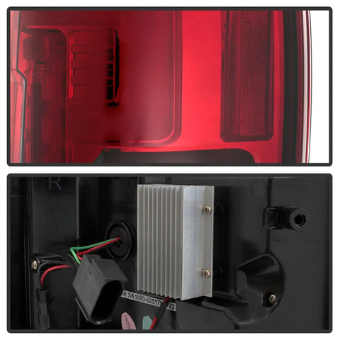 Spyder Auto 5085603 LED Tail Lights - Red Clear