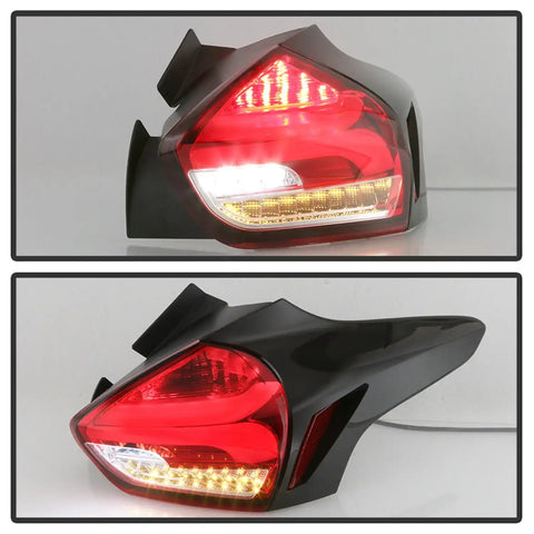 Spyder Auto 5085726 LED Tail Lights - Red Clear