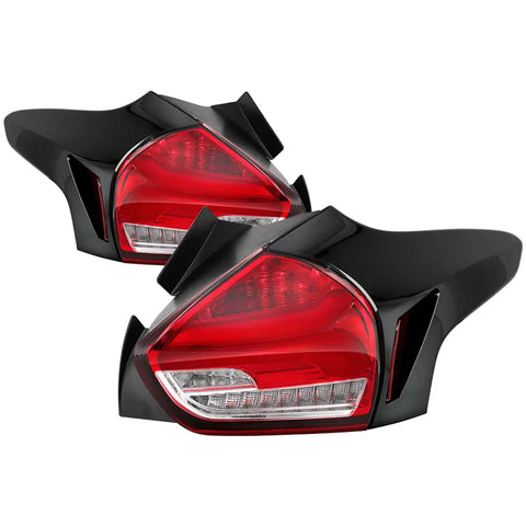 Spyder Auto 5085726 LED Tail Lights - Red Clear