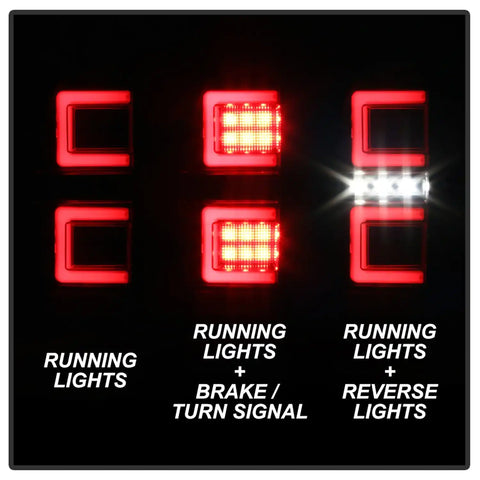 Spyder Auto 5085733 LED Tail Lights - Black