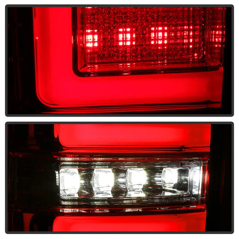 Spyder Auto 5085757 LED Tail Lights - Red Clear