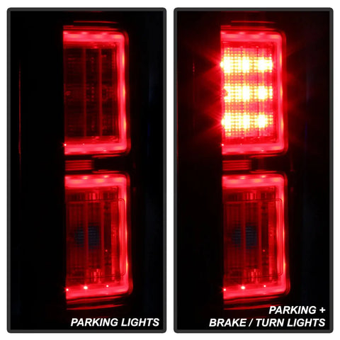 Spyder Auto 5085764 Light Bar LED Tail Lights - Red Clear