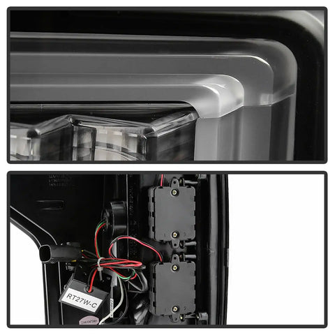 Spyder Auto 5085955 Light Bar LED Tail Lights - All Black