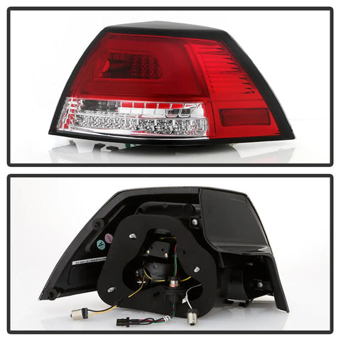 Spyder Auto 5086075 LED Tail Lights - Red Clear