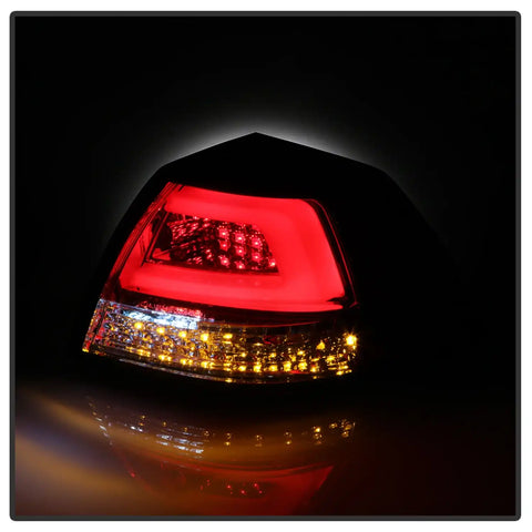 Spyder Auto 5086075 LED Tail Lights - Red Clear