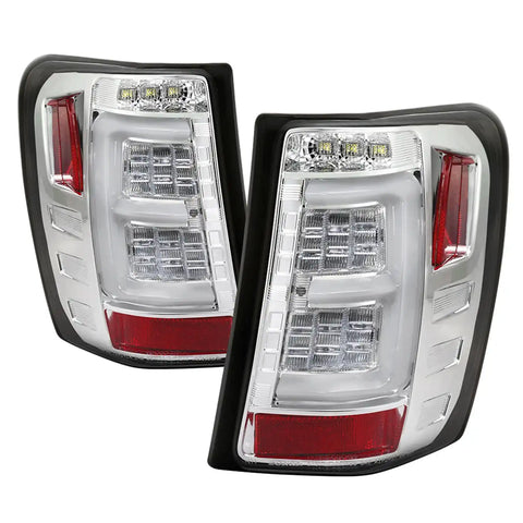 Spyder Auto 5086136 Light Bar LED Tail Lights - Chrome