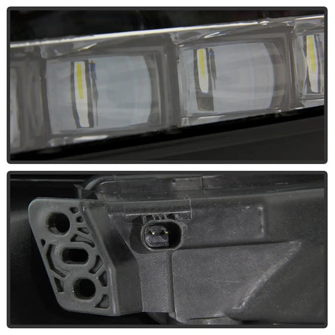 Spyder Auto 5086310 OEM LED Fog Lights W/OEM Fit Switch- Clear -