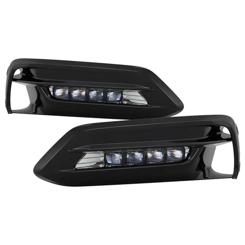 Spyder Auto 5086310 OEM LED Fog Lights W/OEM Fit Switch- Clear -