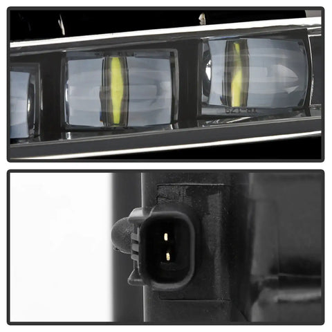 Spyder Auto 5086327 OEM Style LED Fog Lights W/OEM Fit Switch - Clear