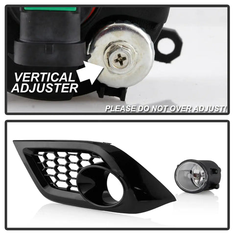 Spyder Auto 5086372 OEM Style Fog Lights W/OEM Fit Switch - Clear