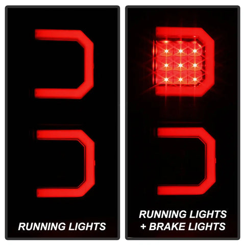Spyder Auto 5086549 LED Tail Lights - Black Smoke