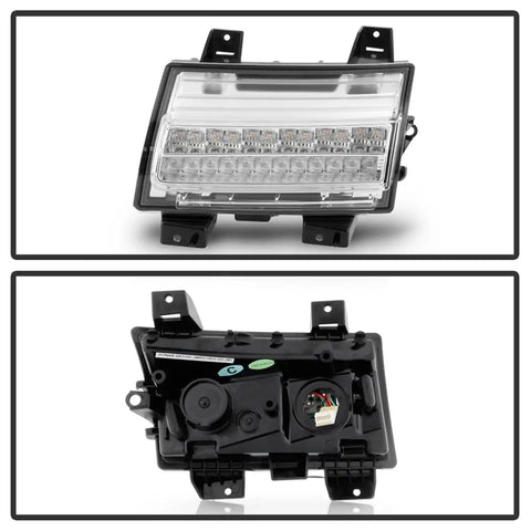 Spyder Auto 5086792 Full LED Front Bumper Lights - Chrome