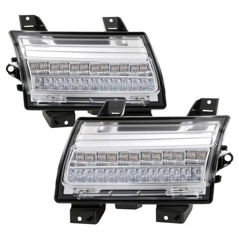Spyder Auto 5086792 Full LED Front Bumper Lights - Chrome