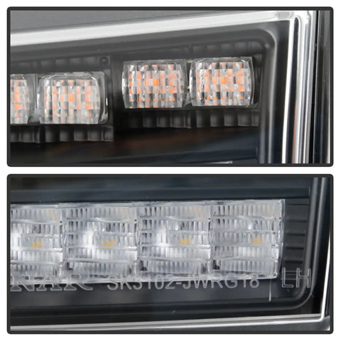 Spyder Auto 5086808 Full LED Front Bumper Lights - Black