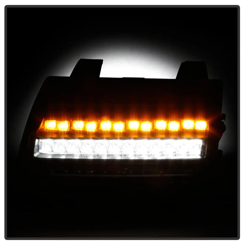 Spyder Auto 5086808 Full LED Front Bumper Lights - Black