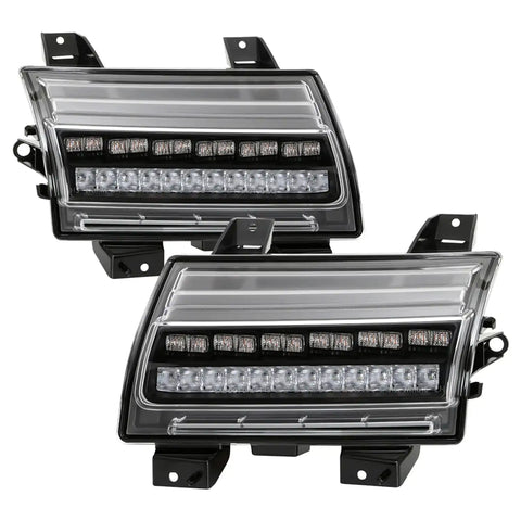 Spyder Auto 5086808 Full LED Front Bumper Lights - Black