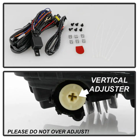 Spyder Auto 5086983 OEM Style Full LED Fog Light W/Universal Switch- Clear -