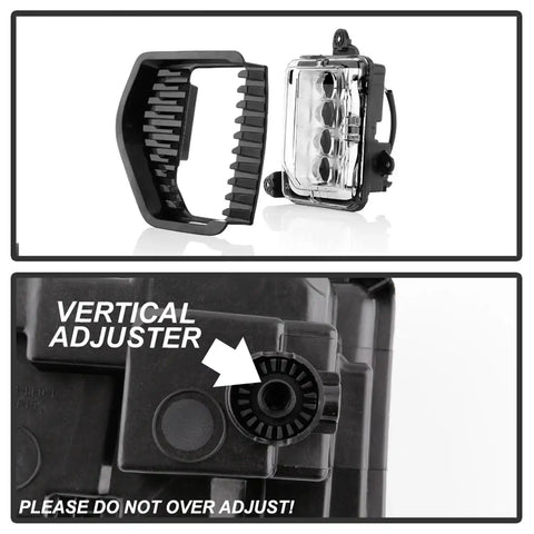 Spyder Auto 5087010 OEM Style Full LED Fog Light W/Universa Switch- Clear -
