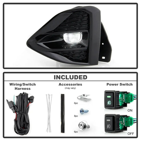 Spyder Auto 5087096 OEM Style Full LED Fog Lights W/OEM Fit Switch - Clear
