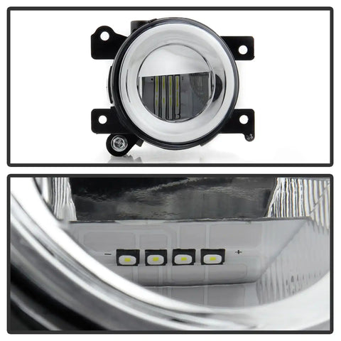 Spyder Auto 5087096 OEM Style Full LED Fog Lights W/OEM Fit Switch - Clear