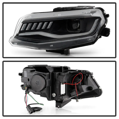 Spyder Auto 5087317 ( Apex ) Halogen Model Full LED Headlights - Black