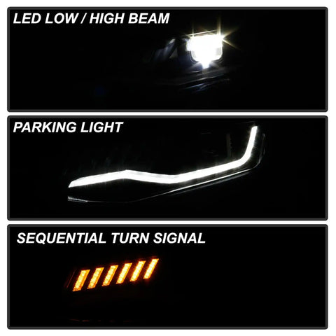 Spyder Auto 5087355 ( Apex ) Full LED Headlights - Black