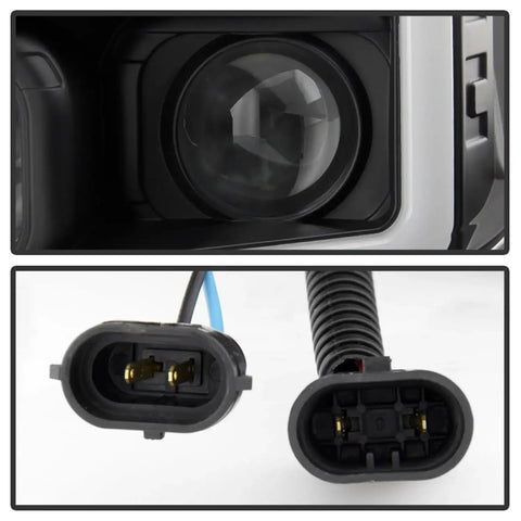 Spyder Auto 5087669 (Spyder Platinum) Projector Headlights - Sequential Turn Signal Black