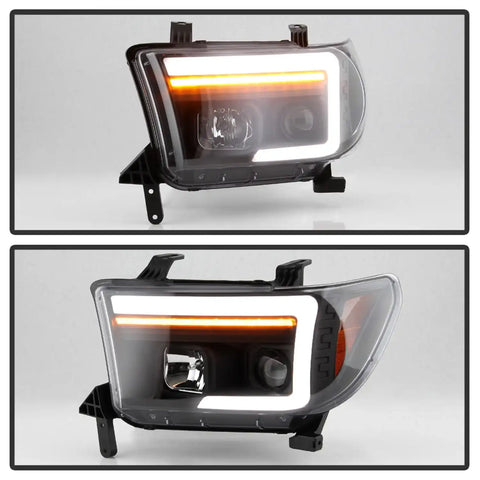 Spyder Auto 5087669 (Spyder Platinum) Projector Headlights - Sequential Turn Signal Black