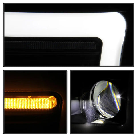 Spyder Auto 5087669 (Spyder Platinum) Projector Headlights - Sequential Turn Signal Black