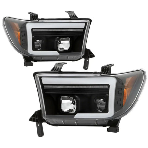 Spyder Auto 5087669 (Spyder Platinum) Projector Headlights - Sequential Turn Signal Black