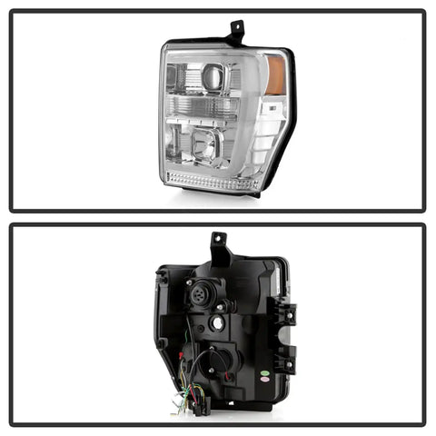 Spyder Auto 5087744 ( Platinum ) Projector LED Headlights - Chrome