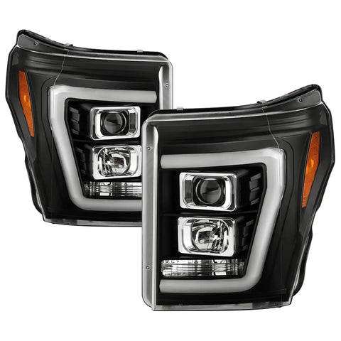 Spyder Auto 5087898 ( Platinum ) Projector LED Headlights - Black