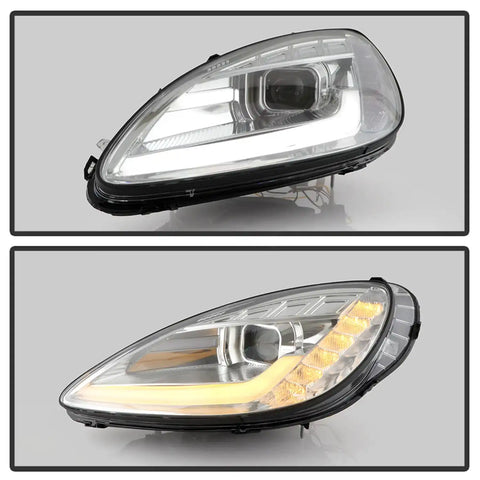 Spyder Auto 5087928 (Spyder Signature) Projector Headlights - Sequential LED Turn Signal Chrome