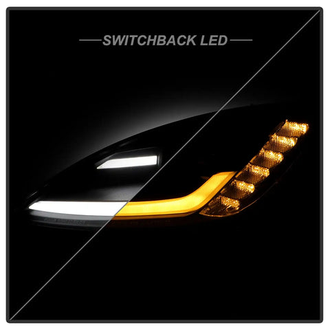Spyder Auto 5087935 (Spyder Signature) Projector Headlights - Sequential LED Turn Signal Black
