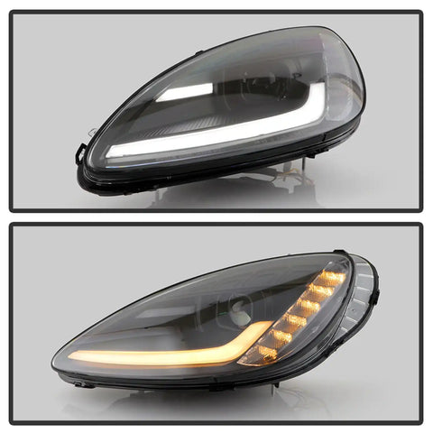 Spyder Auto 5087935 (Spyder Signature) Projector Headlights - Sequential LED Turn Signal Black