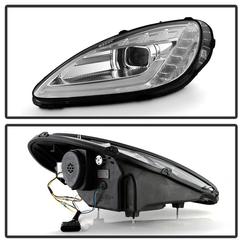 Spyder Auto 5087942 (Spyder Apex) High-Power LED Module (High Beam And Low Beam) Equipped Headlights - Chrome