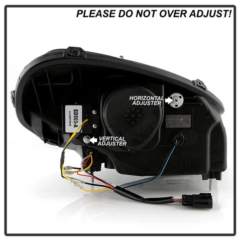 Spyder Auto 5087942 (Spyder Apex) High-Power LED Module (High Beam And Low Beam) Equipped Headlights - Chrome