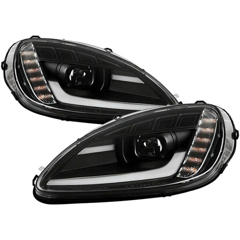 Spyder Auto 5087959 (Spyder Apex) High-Power LED Module (High Beam And Low Beam) Equipped Headlights - Black